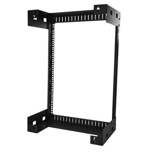 Bild von StarTech.com 2-Pfosten 15HE Heavy-Duty Wandmontage Netzwerk-Rack, 19&quot; Open Frame Server Rack, 12&quot; Tief, Wandmontage Daten-Rack für IT / AV / Patch Panel / Computer Geräte - Käfigmuttern und Schrauben inkl.