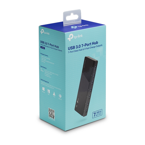 Bild von TP-Link UH700 Schnittstellen-Hub USB 3.2 Gen 1 (3.1 Gen 1) Micro-B 5000 Mbit/s Schwarz