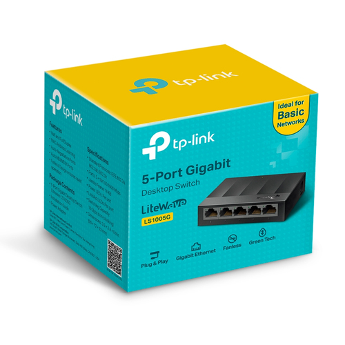 Bild von TP-Link LS1005G Netzwerk-Switch Unmanaged Gigabit Ethernet (10/100/1000) Schwarz