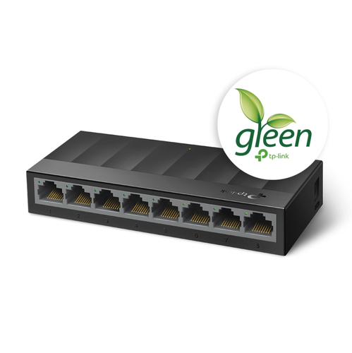 Bild von TP-Link LS1008G Netzwerk-Switch Unmanaged Gigabit Ethernet (10/100/1000) Schwarz