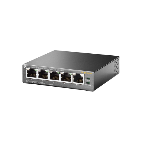 Bild von TP-Link TL-SF1005P Netzwerk-Switch Unmanaged Fast Ethernet (10/100) Power over Ethernet (PoE) Schwarz