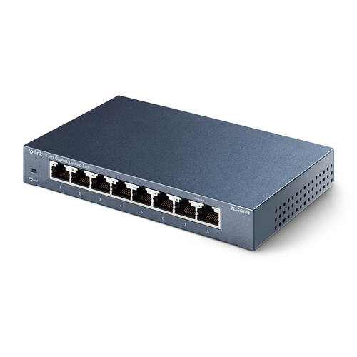 Bild von TP-Link TL-SG108 Netzwerk-Switch Unmanaged L2 Gigabit Ethernet (10/100/1000) Schwarz