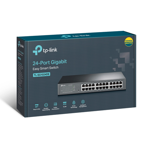 Bild von TP-Link TL-SG1024DE Netzwerk-Switch Managed L2 Gigabit Ethernet (10/100/1000) Schwarz