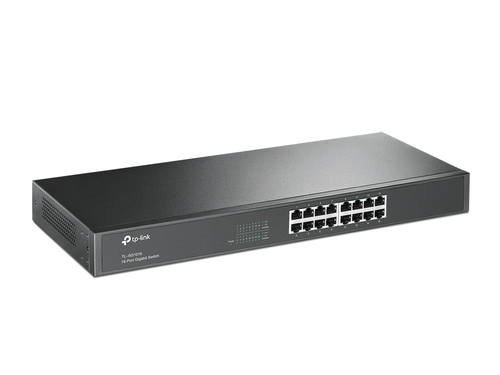 Bild von TP-Link TL-SG1016 Netzwerk-Switch Unmanaged Gigabit Ethernet (10/100/1000) 1U Schwarz