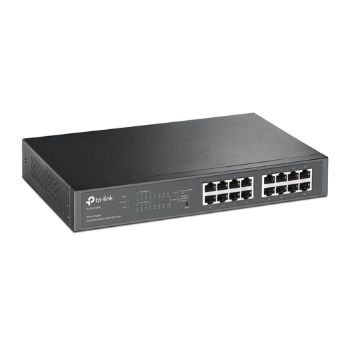 Bild von TP-Link TL-SG1016PE Netzwerk-Switch Managed L2 Gigabit Ethernet (10/100/1000) Power over Ethernet (PoE) Schwarz