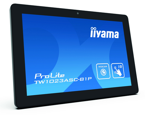 Bild von iiyama ProLite TW1023ASC-B1P Computerbildschirm 25,6 cm (10.1 Zoll) 1280 x 800 Pixel WXGA LED Touchscreen Multi-Nutzer Schwarz