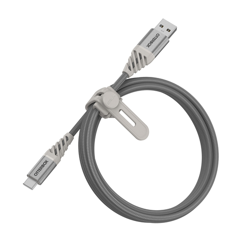 Bild von OtterBox Premium Cable USB A-C 1M, Silver Dust