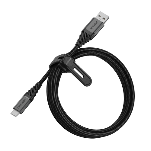 Bild von OtterBox Premium Cable USB A-C 2M, schwarz