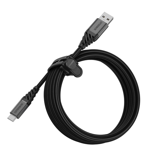 Bild von OtterBox Premium Cable USB A-C 3M, schwarz