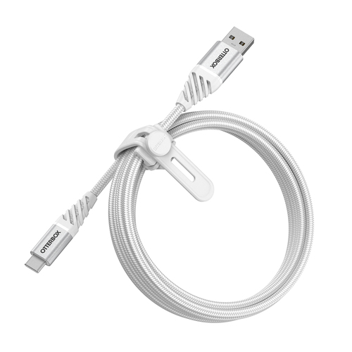 Bild von OtterBox Premium Cable USB A-C 2M, Cloud Sky White