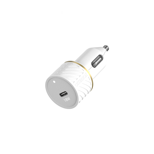 Bild von OtterBox Car Charger Bundle USB C 18W USB PD + USB C-Lightning Cable 1M, Cloud Dust White