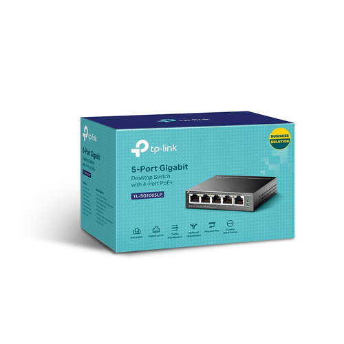 Bild von TP-Link 5-Port-Gigabit-Desktop-Switch mit 4-Port-PoE+