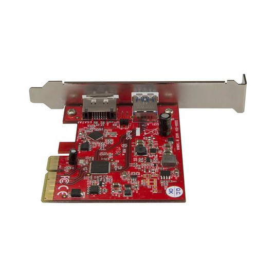 Bild von StarTech.com 2 Port USB 3.1 (10Gbit/s) und eSATA PCIe Karte - 1x USB-A und 1x eSATA