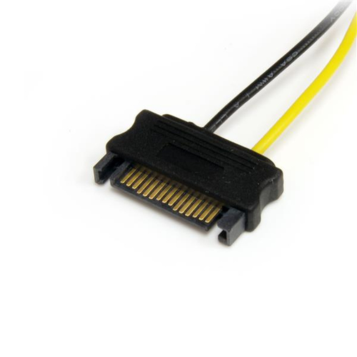 Bild von StarTech.com 15cm SATA Strom auf 6 pin PCI Express Grafikkarten Stromkabel - PCIe Y-Kabel Adapter