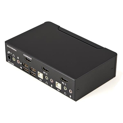 Bild von StarTech.com 2 Port USB HDMI KVM Switch mit Audio und USB 2.0 Hub