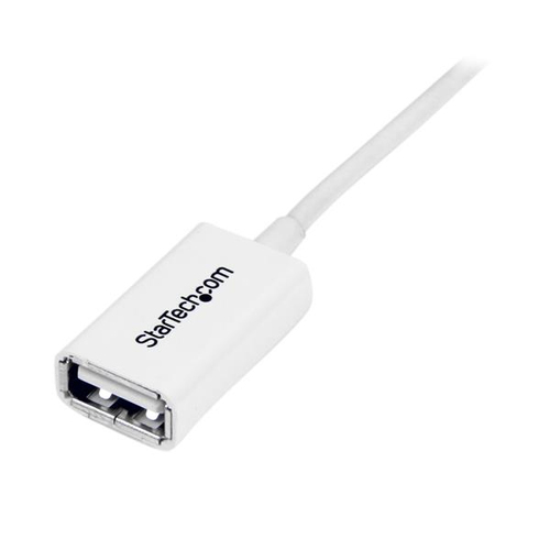 Bild von StarTech.com 1m USB 2.0 Verlängerungskabel A auf A - Stecker/Buchse - Weiß