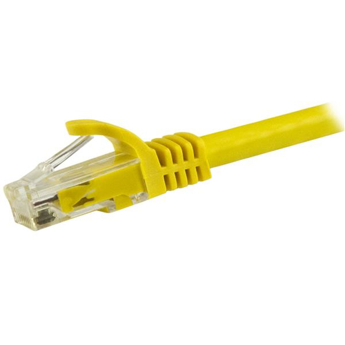 Bild von StarTech.com 1,5m CAT6-Kabel - gelbes CAT6-Patchkabel - Snagless RJ45-Steckverbinder - ETL