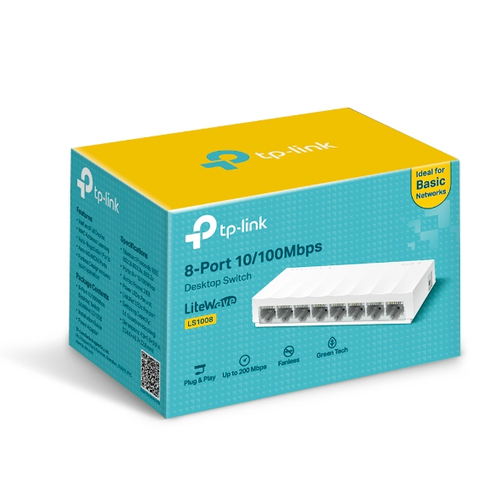 Bild von TP-Link LS1008 Netzwerk-Switch Unmanaged Fast Ethernet (10/100) Weiß