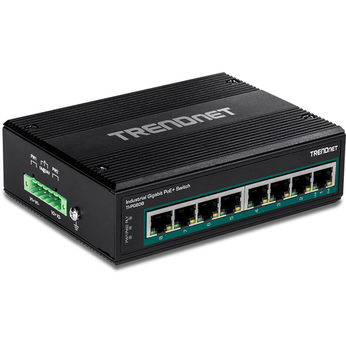 Bild von Trendnet TI-PG80B Netzwerk-Switch Gigabit Ethernet (10/100/1000) Power over Ethernet (PoE) Schwarz