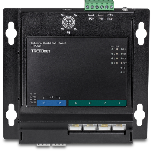 Bild von Trendnet TI-PG62F Netzwerk-Switch Gigabit Ethernet (10/100/1000) Power over Ethernet (PoE) Schwarz