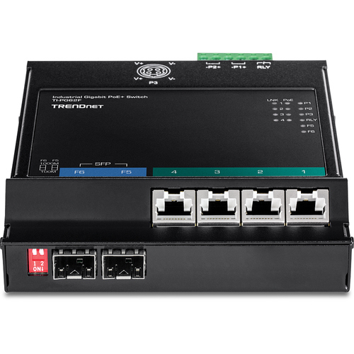 Bild von Trendnet TI-PG62F Netzwerk-Switch Gigabit Ethernet (10/100/1000) Power over Ethernet (PoE) Schwarz