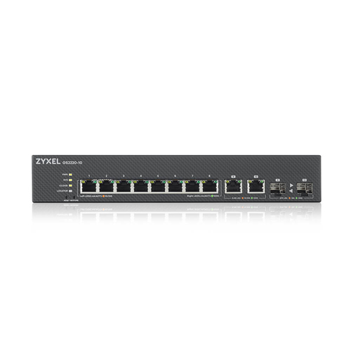 Bild von Zyxel GS2220-10-EU0101F Netzwerk-Switch Managed L2 Gigabit Ethernet (10/100/1000) Schwarz