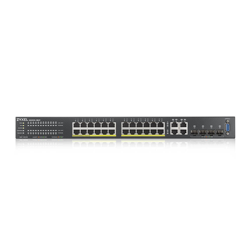 Bild von Zyxel GS2220-28HP-EU0101F Netzwerk-Switch Managed L2 Gigabit Ethernet (10/100/1000) Power over Ethernet (PoE) Schwarz