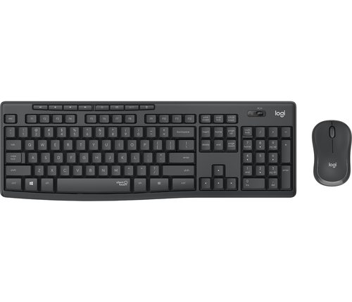 Bild von Logitech MK295 Silent Wireless Combo Tastatur Maus enthalten Büro RF Wireless AZERTY Belgisch Graphit