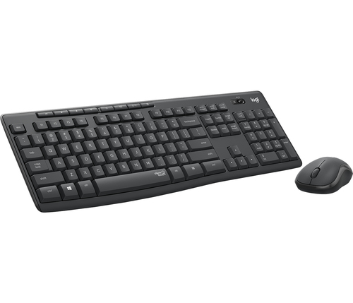 Bild von Logitech MK295 Silent Wireless Combo Tastatur Maus enthalten Büro RF Wireless AZERTY Belgisch Graphit