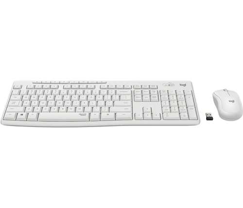 Bild von Logitech MK295 Silent Wireless Combo Tastatur Maus enthalten Büro USB QWERTZ Deutsch Weiß