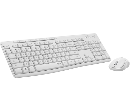 Bild von Logitech MK295 Silent Wireless Combo Tastatur Maus enthalten Büro USB QWERTZ Deutsch Weiß