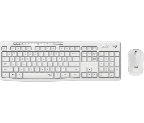 Bild von Logitech MK295 Silent Wireless Combo Tastatur Maus enthalten Büro RF Wireless AZERTY Französisch Weiß