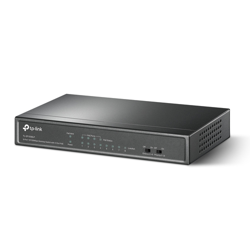 Bild von TP-Link 8-Port 10/100Mbit/s-Desktop-Switch mit 4 PoE-Ports