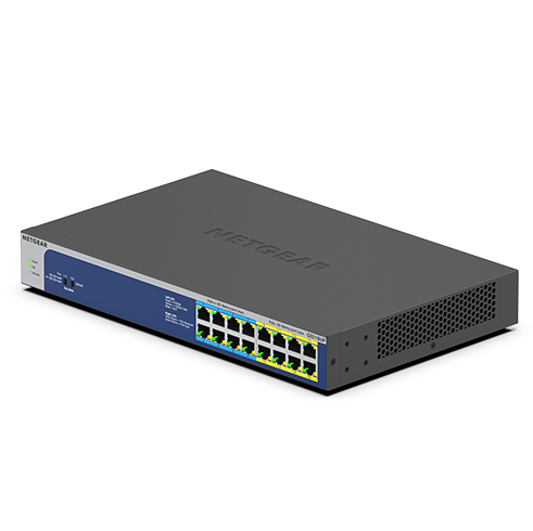 Bild von NETGEAR GS516UP Unmanaged Gigabit Ethernet (10/100/1000) Power over Ethernet (PoE) Grau