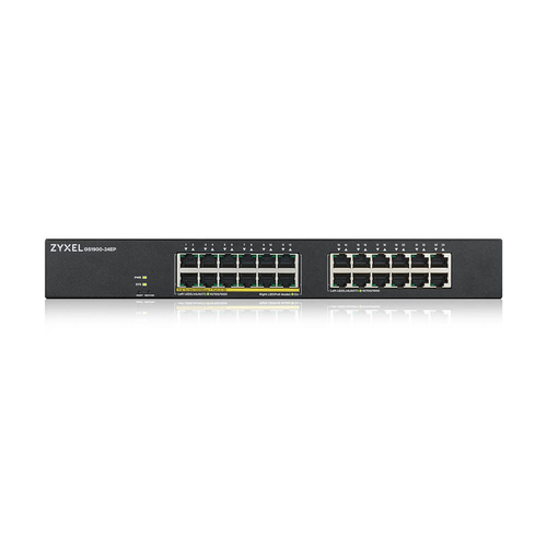 Bild von Zyxel GS1900-24EP Managed L2 Gigabit Ethernet (10/100/1000) Power over Ethernet (PoE) Schwarz