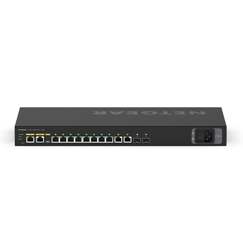 Bild von NETGEAR M4250-10G2XF-PoE+ Managed L2/L3 Gigabit Ethernet (10/100/1000) Power over Ethernet (PoE) 1U Schwarz