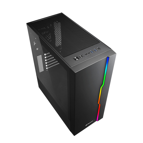 Bild von Sharkoon RGB Slider Midi Tower Schwarz