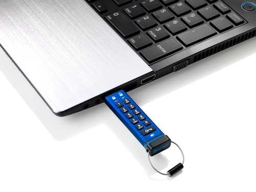 Bild von iStorage datAshur Pro USB-Stick 128 GB USB Typ-A 3.2 Gen 2 (3.1 Gen 2) Blau