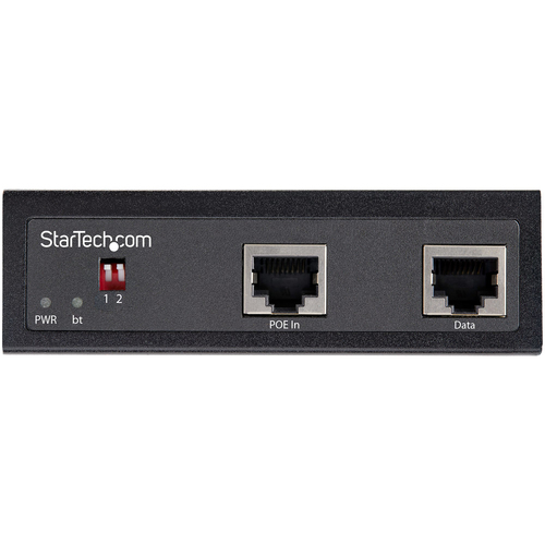 Bild von StarTech.com Industrieller Gigabit PoE Splitter - 90W Hochgeschwindigkeits Power-over-Ethernet PoE +++ -Splitter - 12-48V DC Splitter 802.3bt - LAN/RJ45 Ultra PoE auf DC Adapter - -40C bis +75C