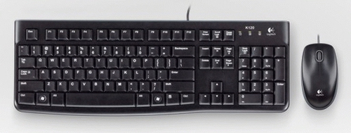 Bild von Logitech Desktop MK120 Tastatur Maus enthalten USB QWERTZ Deutsch Schwarz