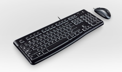 Bild von Logitech Desktop MK120 Tastatur Maus enthalten USB QWERTZ Deutsch Schwarz