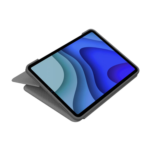 Bild von Logitech Folio Touch QWERTZ Schweiz Smart Connector Grau