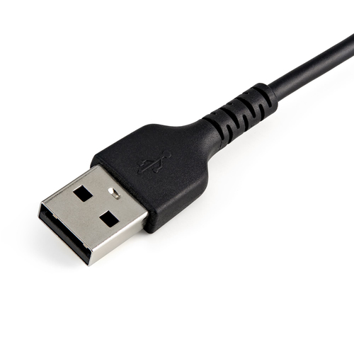 Bild von StarTech.com 15cm strapazierfähiges schwarzes USB-A auf Lightning-Kabel - Hochbelastbare, robuste Aramidfaser - USB Typ-A auf Lightningkabel - Lade-/Synchronisationskabel - Apple MFi-zertifiziert iPad/iPhone 12