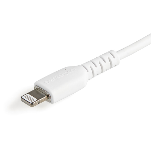 Bild von StarTech.com 15cm strapazierfähiges weißes USB-A auf Lightning-Kabel - Hochbelastbare, robuste Aramidfaser - USB Typ-A auf Lightningkabel - Lade-/Synchronisationskabel - Apple MFi-zertifiziert iPad/iPhone 12