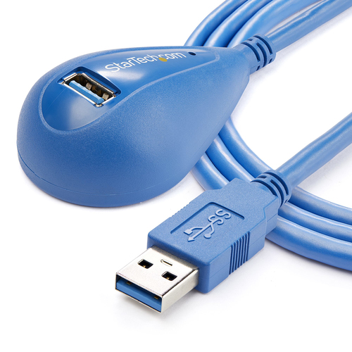 Bild von StarTech.com 1,5m USB 3.0 SuperSpeed Verlängerungskabel - Stecker/Buchse - Blau