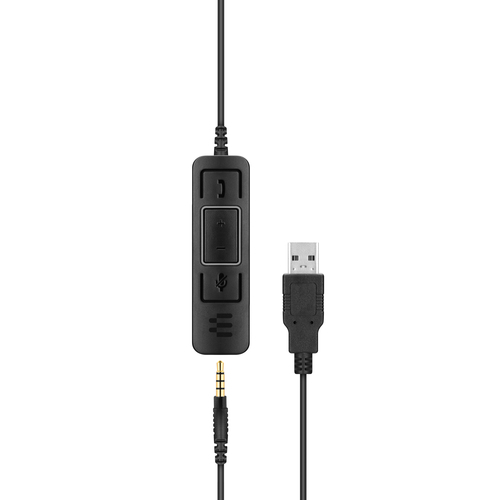 Bild von EPOS | SENNHEISER IMPACT SC 75 USB MS, Kabelgebunden, Anrufe/Musik, 60 - 16000 Hz, 130 g, Kopfhörer, Schwarz