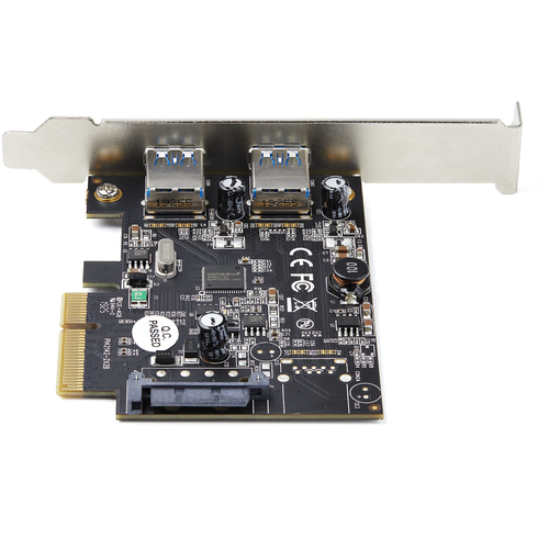 Bild von StarTech.com USB PCIe Adapter mit 2 Anschlüssen - 10 Gbit/s/Port - USB 3.2 Gen 2 Typ-A PCI Express 3.0 x2 Host Controller Erweiterungskarte - USB-PCIe-Schnittstellenkarte - Full/Low Profile - Windows & Linux