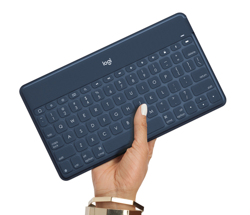 Bild von Logitech Keys-To-Go Norwegisch Bluetooth Blau