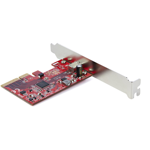 Bild von StarTech.com 1-Port USB-C PCIe Adapter - USB-C SuperSpeed 20 Gbit/s PCI Express 3.0 x4 Host Controller Karte - USB Typ-C PCIe Add-On Adapter Karte - Erweiterungskarte - Windows & Linux