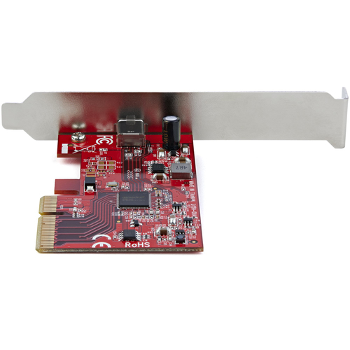 Bild von StarTech.com 1-Port USB-C PCIe Adapter - USB-C SuperSpeed 20 Gbit/s PCI Express 3.0 x4 Host Controller Karte - USB Typ-C PCIe Add-On Adapter Karte - Erweiterungskarte - Windows & Linux